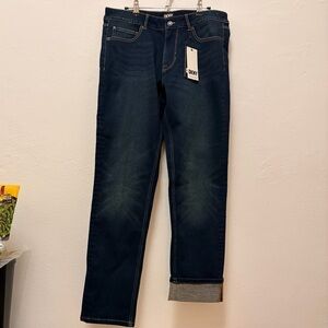 DKNY Men's Deep Indigo Straight Jeans